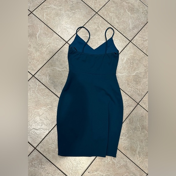 Lulus Spaghetti Straps Elegant Teal Dress Size Small - Picture 2 of 7